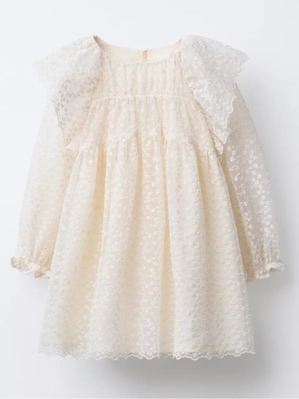 ZARA Lace Ruffle Dress